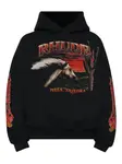 Худи с графичным принтом Rhude, черный - фото