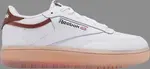 Кроссовки wmns club c double 'white brown' Reebok, белый - фото 2