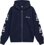 Худи Stussy Paradise Lost Zip Hoodie 'Navy', синий - фото