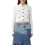 Рельефный кардиган BALMAIN, белый - фото 4