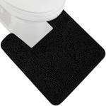 Коврик для ванной Gorilla Grip с квадратным контуром, 61х49 см, черный - фото