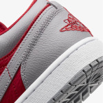 Кроссовки Nike Air Jordan 1 Low SE, темно-красный/серый - фото 8