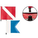 Сигнальный буй SPF 500 водонепроницаемая сумка для фридайвинга SUBEA, кораллово-красный - фото 7