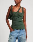Топ The Attico, темно-зеленый - фото 4