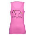 Майка-топ Tierisch Death Metal Unicorn Top, розовый - фото
