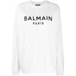 Свитшот с принтом логотипа BALMAIN, белый - фото