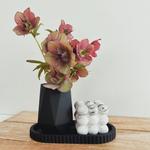 Декоративная ваза undGlueck, 10х7 см, черный - фото