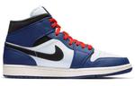 Кроссовки 1 retro mid se 'deep royal blue' Air Jordan, синий - фото 2