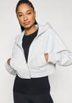 Толстовка ICANIWILL ESSENCE CROPPED HOODIE , Light Grey Melange/Mottled Light Grey - фото 4