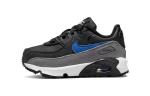 Кроссовки детские Nike Air Max 90 TD 'Black Medium Blue', черный (Размер 17.5 RU) - фото