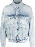 Куртка Palm Angels Back Logo Denim Jacket 'Light/Blue', синий - фото 2