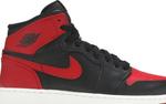 Кроссовки Air Jordan 1 Retro High OG BG Bred 2013, черный - фото 2