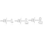 Серьги Tous Of Silver Bold Bear, 3 предмета, серебро - фото 2