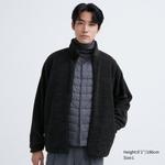 Толстовка Heather Fleece на молнии Uniqlo, 08 темно-серый - фото 2
