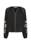 Блуза Cream Blouse, Pitch Black/Black - фото 8