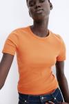 Футболка H&M Fitted, оранжевый - фото 5