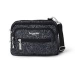 Сумка Baggallini Triple Zip, черно-серый - фото