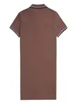 Мини-платье с воротником поло Fred Perry, коричневый - фото 2