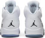 Кроссовки Air Jordan 5 Retro Metallic White 2015, белый - фото 6