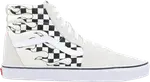Кеды Vans Sk8-Hi Checker Flame, белый - фото