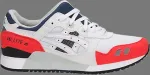 Кроссовки gel lyte 3 'white orange blue' Asics, белый - фото