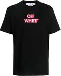 Футболка Off-White Emotion Neon Slim Short-Sleeve Tee 'Black/Pink', черный - фото 2