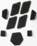 Сменный комплект пенопласта FOX V3 RS для шлема, черный - фото 2