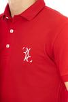 Рубашка-поло Billionaire S/s "bb" Embroidery, красный/белый - фото 3