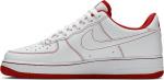 Кроссовки Nike Air Force 1 '07 'Contrast Stitch - White University Red', белый - фото 4