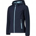 Функциональная куртка с капюшоном, софтшелловая куртка Cmp, цвет b.blue-anice 05np - фото 3