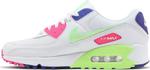 Кроссовки Nike Wmns Air Max 90 'White Indigo Burst Volt', белый - фото 4