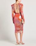 Платье миди Alexandre Vauthier, оранжевый - фото 3