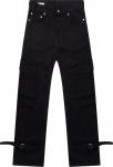 Брюки Off-White Wave Off Canvas Cargo Pant 'Black', черный - фото