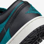 Кроссовки Nike Air Jordan 1 Low SE, черный/зеленый - фото 9