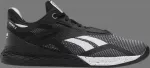 Кроссовки wmns nano 10 'black white' Reebok, черный - фото