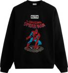 Толстовка Kith For Spider-Man Allies Vintage Crewneck 'Black', черный - фото