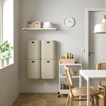 Мусорное ведро с крышкой Ikea Gardsbutik, 21 л, серо-бежевый - фото 7