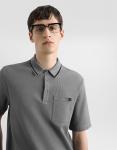 Поло из хлопкового пике Dolce & Gabbana, серый - фото 4