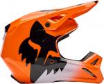 Мотокроссовый шлем FOX v1 shield, Orange - фото 2