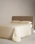 Пододеяльник Zara Home Sateen Duvet (1000 Thread Count), кремовый - фото 3