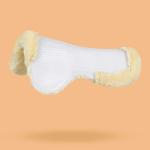 Амортизатор с гелем под седло Fouganza Polygel 500 для лошади и пони, белый / бежевый - фото