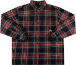 Рубашка Supreme Quilted Plaid Flannel Shirt 'Black', черный - фото