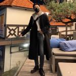 Пальто унисекс I’m David, черный (в комплекте свитер) - фото 8