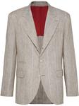 Brunello Cucinelli пиджак в полоску, нейтральный цвет - фото