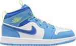 Кроссовки Air Jordan 1 Mid SE PS Sprite, синий - фото
