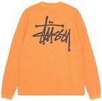 Лонгслив Stussy Raglan Thermal Long-Sleeve Crew 'Orange', оранжевый - фото 2