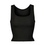 Топ SKIMS Cotton Rib, черный - фото