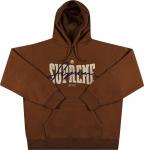 Толстовка Supreme Embroidered Chenille Hooded Sweatshirt 'Brown', коричневый - фото