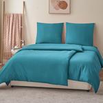 Комплект постельного белья RUIKASI, 4 предмета, 135х200/80x80, бирюзовый - фото 2