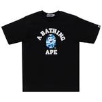 Футболка BAPE ABC Camo College Organic Tee, Black/Blue - фото